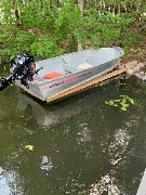 14' Lowe Aluminum boat, 15HP Merc 4-stroke + ..,